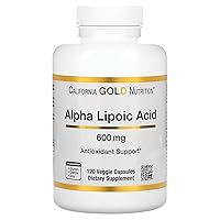 California Gold Nutrition Alpha Lipoic Acid, 600 mg, 120 Veggie Capsules