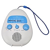 Waterproof Shower Radio, AM FM Radio for Bathroom, Battery Operated Shower Radio Portable Radio Built in Speaker
