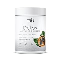 TRU Detox, Activated Charcoal, Vegan Friendly, Whole Body Natural Detox, Eliminates Bloating, Improve Skin Health, 60 Servings