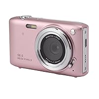 4K Digital Camera for Teens, 58MP HD IPS Screen, 16X Zoom, Autofocus, Compact, Pocket Camera for Travel Photography and Vlogging with 2.88 Inch Display (Pink)