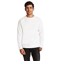 Next Level Unisex French Terry Raglan Crew L WHITE