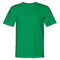 Bayside Men's American Pride Crewneck T-Shirt, IRISH GREEN, Large