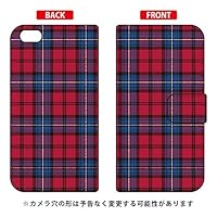 Second Skin Notebook Type Smartphone Case Check Red x Blue/for iPhone 6 Plus/Apple 3AP6PS-IJTC-401-LIV8