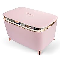 Cooluli Glam 9L Mini Skincare Fridge - Pink Mini Fridge for Skin Care Accessories, Makeup, Cosmetics and Facial Masks Storage - Ideal Birthday and Christmas Gift for Women and Teen Girls