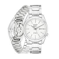 SEIKO Automatic Watch for Men 5-7S Collection - with Day/Date Calendar, Luminous Hands, Stainless Steel Case & Bracelet