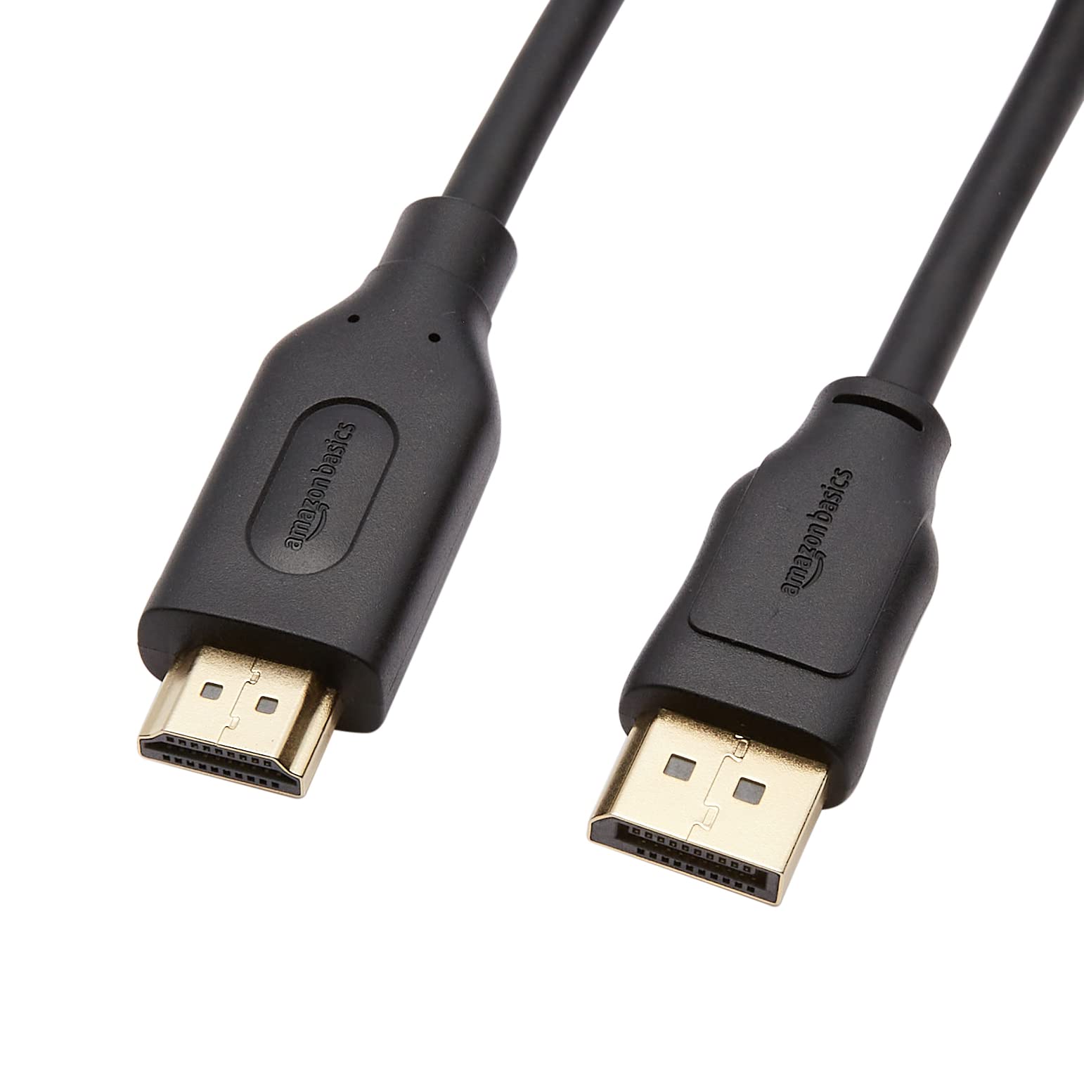 Amazon Basics DisplayPort to HDMI Display Cable, Uni-Directional, 4k@30Hz, 1920x1200, 1080p, Gold-Plated Plugs, 6 Foot, Black
