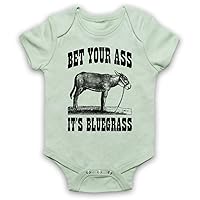 Unisex-Babys' Bet Your Ass It's Bluegrass Slogan Baby Grow