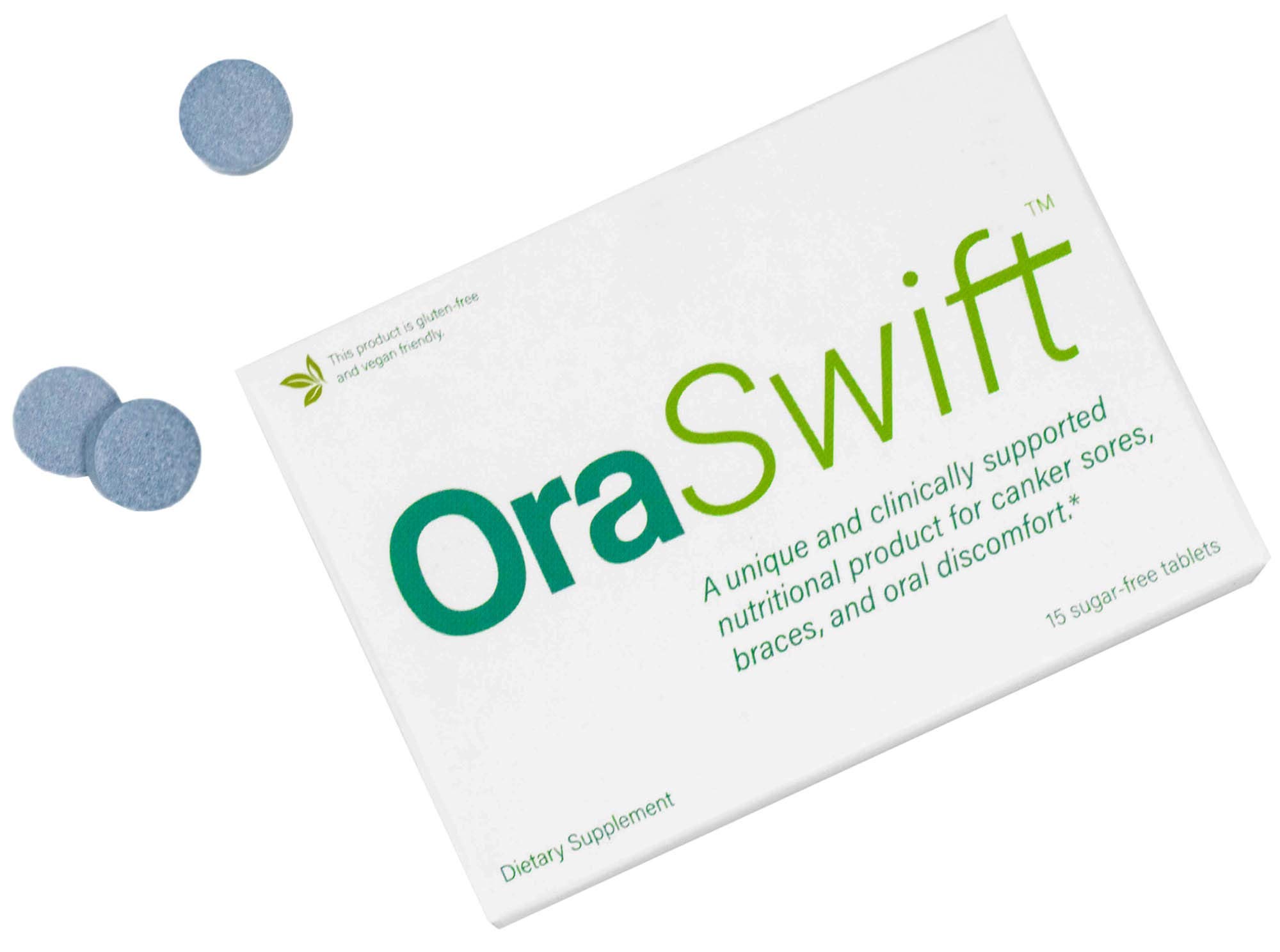 OraSwift All Natural Canker Sore Medicine and Mouth Sores Relief | Effective for Mouth Ulcers, Cold Sores, Dry Mouth, Stomatitis, Gingivitis | Supports Fast Healing of Mucosal Lining in The Mouth