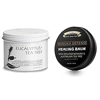 Tea Tree with Eucalyptus Foot Cream - Foot Cream with Tea Tree and Manuka Oil - Intensive Moisture and Healing, Foot Care and Body, Skin Soothing Cream - Softens Skin Irritations, Balm for Eczema