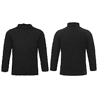 Kids Boys' Girls' Thermal Long Sleeve Shirts Fleece Lined Baselayer Undershirts Basic Underwear Tops Black C 2-3 Years