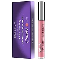 Beauty Double The Plump Lip Plump & Sculpt, Hydrating Lip Plumper Gloss, Instantly Plumps Lips, Reduce Fine Lines & Creates Fuller Pout, Christie (Natural Pink), 11 Oz