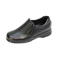 Molly Women's Wide Width Cushioned Leather Slip-On Shoes
