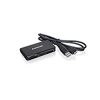 IOGEAR USB 3.0 Compact Flash Memory Card Reader - Rate Up To 5Gbps - Read 5 Cards Simultaneously - SDXC/SDHC/SD/Micro SDXC/Micro SD/Micro SDHC/M2/MS/CF/UHS-I - Plug N Play - Mac / Win - GFR381