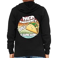 Taco Emergency Call 9 Juan Juan Kids' Full-Zip Hoodie - Illustration Hooded Sweatshirt - Cool Kids' Hoodie