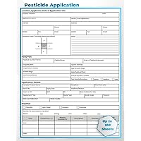 Pesticide Application log: Recordkeeping Form for commercial/public applicators, private applicators. 100 Sheets (8.5x11 Inches).