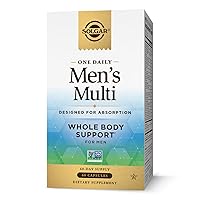 One Daily Men's Multivitamin Whole Body Support Supplement, Highly Absorbable Delayed Release One Daily Multi Vitamin Capsules for Men - Immune Heart Energy Stress & Muscle Health, 60 Servings
