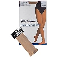 Body Wrappers C33 Girls Total Stretch Footless Tights (Medium/Large - Jazzy Tan)