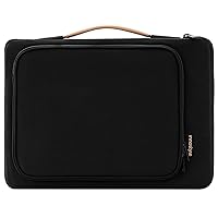 Protective Laptop Sleeve Case for 14 inch MacBook Pro, HP Dell Lenovo Asus Notebook - with Handle and 2 Accessory Pockets (Black, 14 inch)