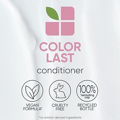 Biolage Color Last Conditioner | Color Safe Conditioner | Helps Maintain Depth & Shine | For Color-Treated Hair | Paraben & Silicone-Free | Vegan | Cruelty Free