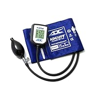 ADC - 7002-11ARB 7002 E-sphyg Digital Pocket Aneroid Sphygmomanometer Blood Pressure Monitor, Reusable BP Cuff, Adult, Royal Blue