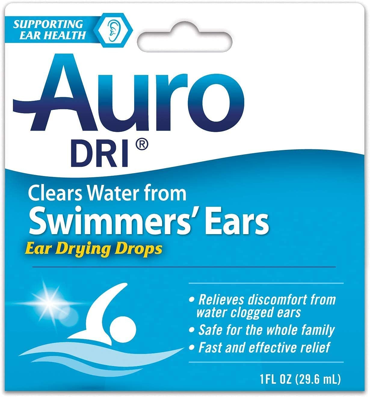 Auro-Dri - Ear Water Drying Aid, 1 Fl. Oz. (2 Pack Value Bundle)