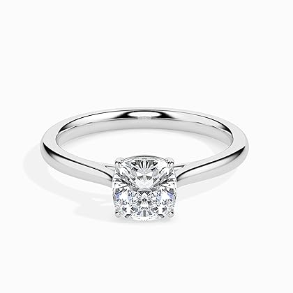 1.80 CT Cushion Infinity Accent Engagement Ring Wedding Eternity Band Set Solitaire Silve Setting Jewelry Anniversary For Women Ring Gift