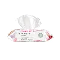 Clean Conscious Unscented Wipes | Over 99% Water, Compostable, Plant-Based, Baby Wipes | Hypoallergenic for Sensitive Skin, EWG Verified | Rose Blossom, 60 Count