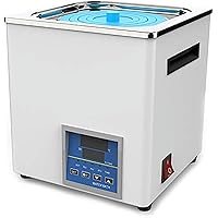 Digital Thermostatic Lab Water Bath, Stainless Steel Inner Tank Digital Display Water Bath Lab Equipment, Temperature Range:+10-100℃, Increments of 0.1°C, with Timing Function