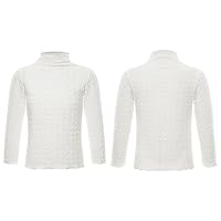 Kids Boys' Girls' Thermal Long Sleeve Shirts Fleece Lined Baselayer Undershirts Basic Underwear Tops White C 2-3 Years