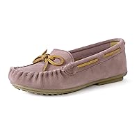 Womens Moccasin Shoes Indoor Outdoor Slip On Suede Moccasin Slipper for Women