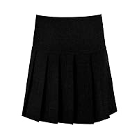 Girls Womens Drop Waist Hand Pleated Zip Back Britini Skirt Kids School Uniform