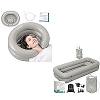 Inflatable Shampoo Basin - Portable Shampoo Bowl, Hair Washing Basin for Bedridden, Disabled,Injured, Hair Wash Tub for Dreadlocks and at Home Sink Washing