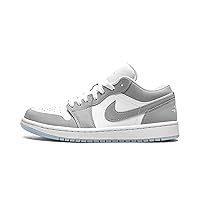 Jordan Womens WMNS Air Jordan 1 Low DC0774 105 White/Wolf Grey - Size 7.5W