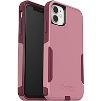 OtterBox Commuter Series Case for iPhone 11 (Only) - Non-Retail Packaging - Cupids Way (Rosemarine Pink/Red Plum)