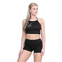 Hamishkane® Women's Stretchy Hot Pants - Versatile Mini Shorts for Women, Soft & Comfortable Slim Fit Ladies Shorts, Design for Summer, Casual and Nightlife Fashion Black