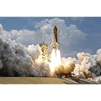 Gifts Delight Laminated 36x24 inches Poster: Rocket Launch Rocket Take Off NASA Space Travel Drive Boost Acceleration Gravity Gravitation Speed Up Space Shuttle Atlantis Science Research Fire Fire
