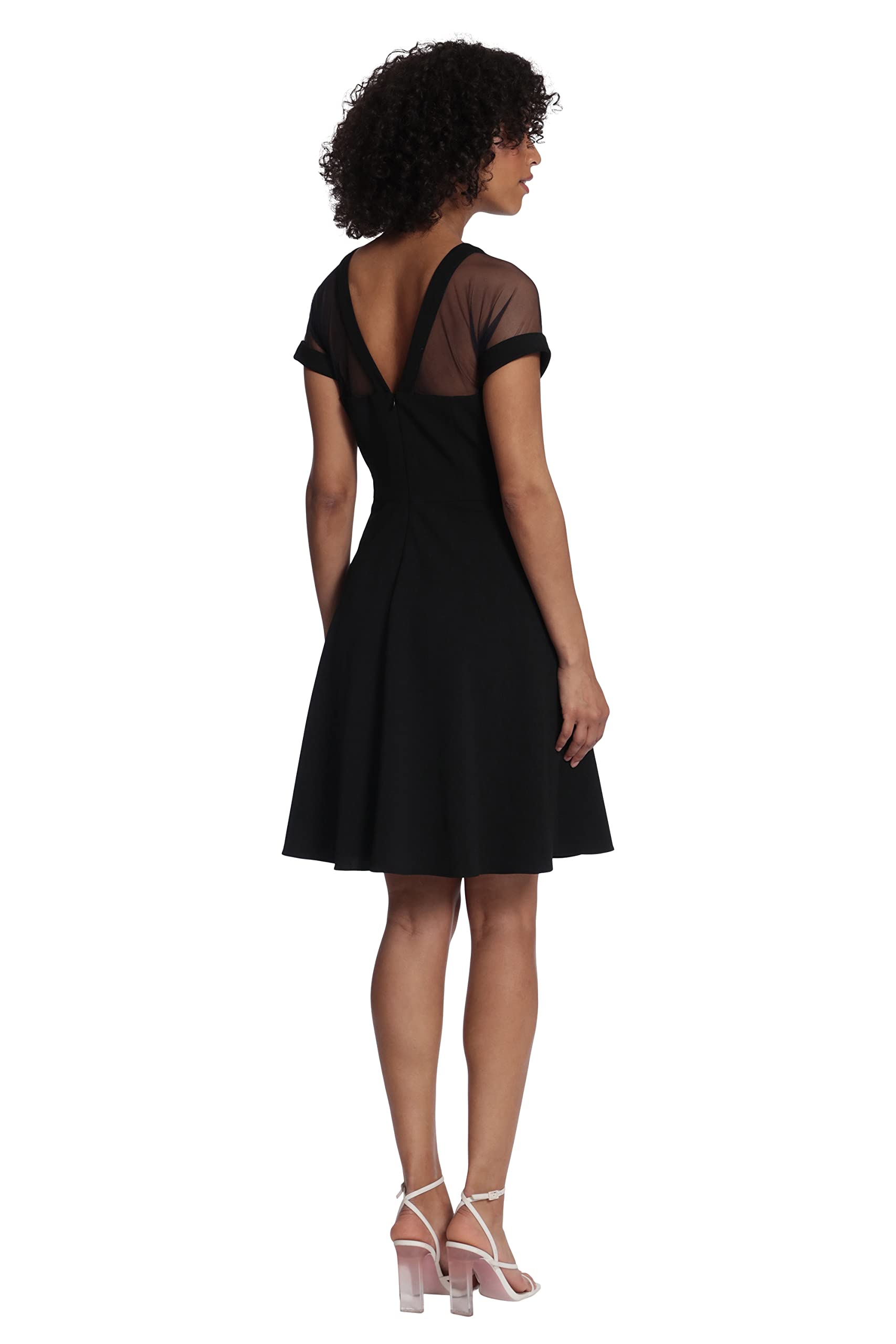 Maggy London Women's Illusion Dress Occasion Event Party Holiday Cocktail Guest of Wedding