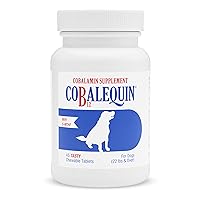 Nutramax Cobalequin B12 Supplement for Medium to Large Dogs, 45 Chewable Tablets, Hydrolyzed Chicken, 2.08 ounces