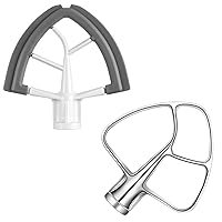 Flex Edge Beater &Stainless Steel Beater for 4.5 and 5 QT KitchenAid Mixer