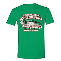 Men's Family Vacation Griswold Ugly Christmas Crewneck Short Sleeve T-Shirt