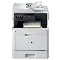 Brother Color MFC-L8610CDW All-in-One Wireless Laser Printer, White - Print Copy Scan Fax - 3.7