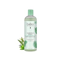 Babo Botanicals Eucalyptus Remedy 2-in-1 Bubble Bath & Wash - Invigorating Eucalyptus, Rosemary & Peppermint - For all ages - EWG Verified - Vegan