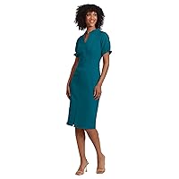 Maggy London Women's Notch Neck Sleek Sheath Dress Office Workwear