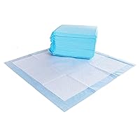 Amazon Basics Dog and Puppy Pee Pads with 5-Layer Leak-Proof Design and Quick-Dry Surface for Potty Training, Regular, 22 x 22 Inch, Scented, Pack of 50, Blue & White