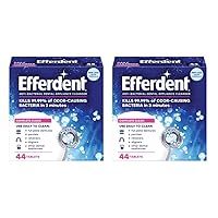 Efferdent Retainer & Denture Cleaner Tablets, Complete Clean , 44 Count, (Pack of 2)