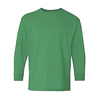 Heavy Cotton Long-Sleeve T-Shirt (G540B) Irish Green, XL (Pack of 12)