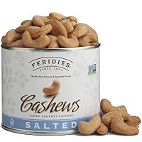 FERIDIES Jumbo Salted Cashews - 9oz Can
