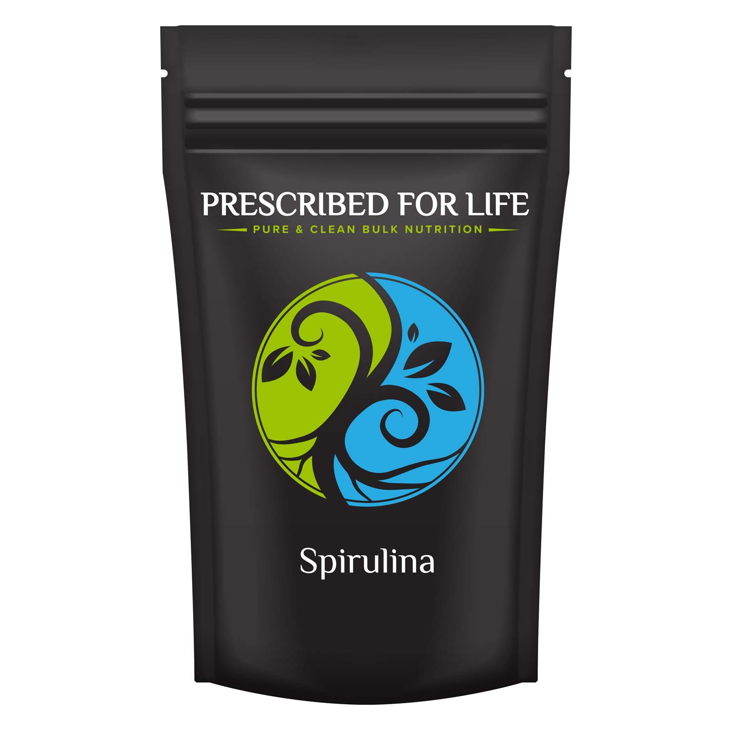 Prescribed For Life Spirulina Powder | Blue Green Algae | Naturally Rich in Chlorophyll & Protein | Vegan, Non GMO, Gluten Free, Kosher - Arthrospira Platensis (25 kg / 55 lb)