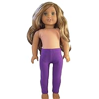 Handmade to Order Purple Leggings for 18 inch Dolls by Doll Clothes Sew Beautiful