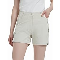 Bakery Women's Golf Shorts Relaxed Fit Stretch Bermuda Shorts Knee Length Tech Twill Ladies Golf Shorts